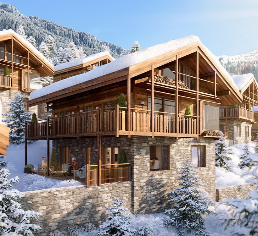 Swiss Chalet — interior redesign of a chalet in Grimentz, Swiss Alps
