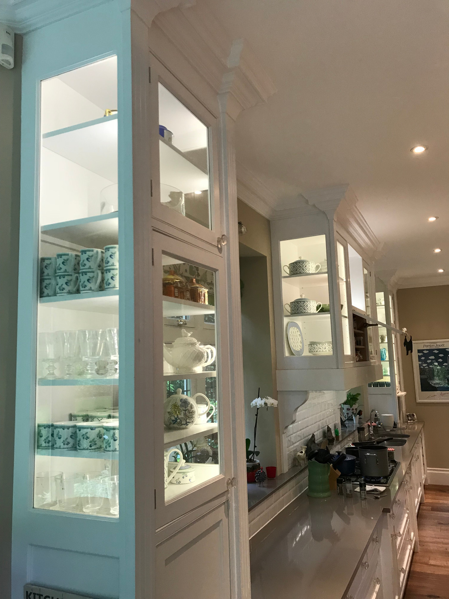 Cabinets taken to full ceiling height