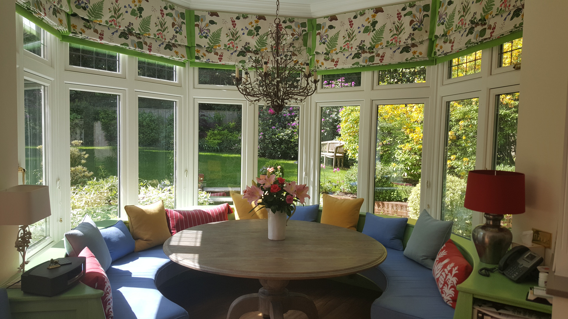 Daneswood — the family sitting area around the fireplace