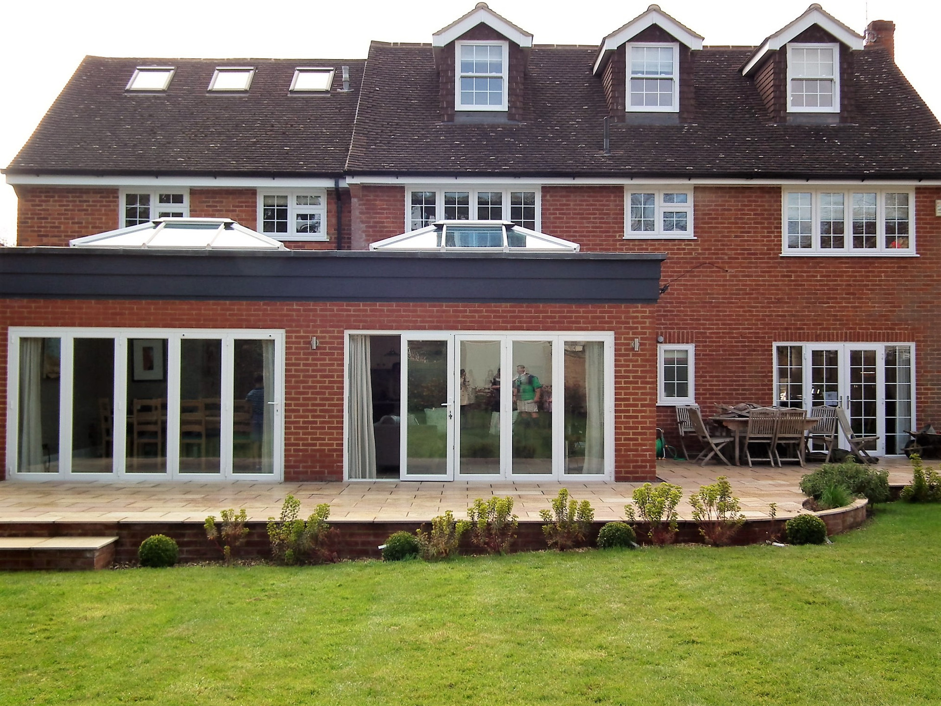 Milford House — the extended living and dining area