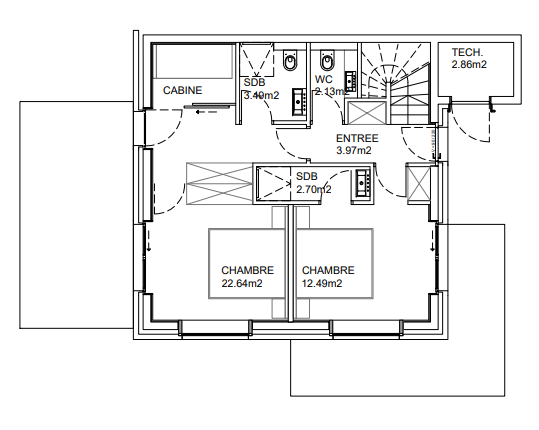 Swiss Chalet — basement plan