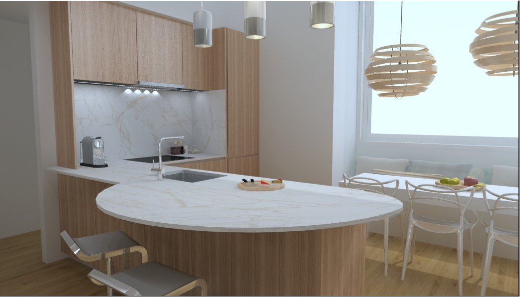 Swiss Chalet — interior study