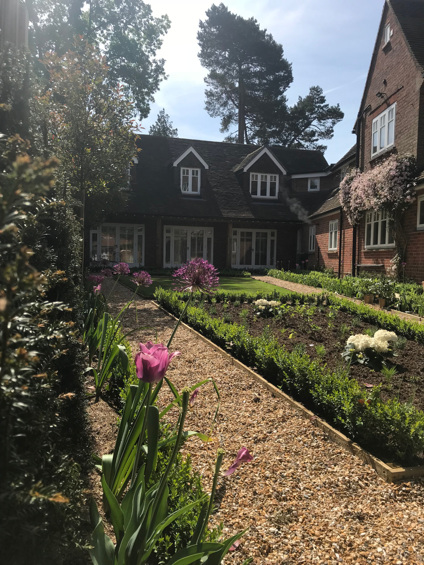 The Spinney — the garden side of the original house
